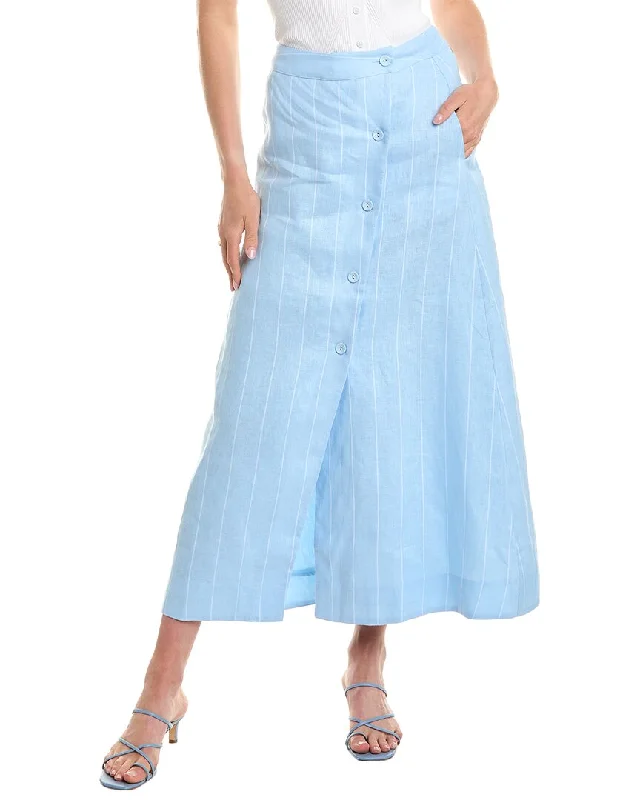 Nicholas Eliora Linen-Blend Skirt