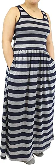 Gray/Navy Stripes