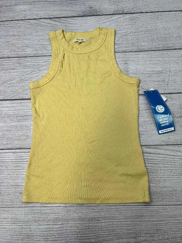 Top Sleeveless Basic By Madewell In Yellow, Size: S