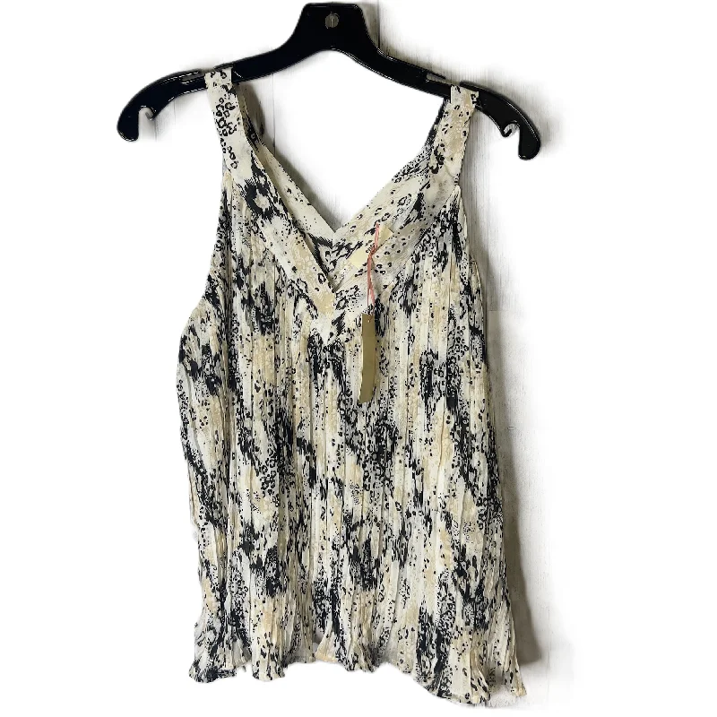 Top Sleeveless By Entro In Cream, Size: M