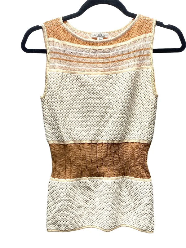 Top Sleeveless By Eva Mendes In Peach, Size: Xs