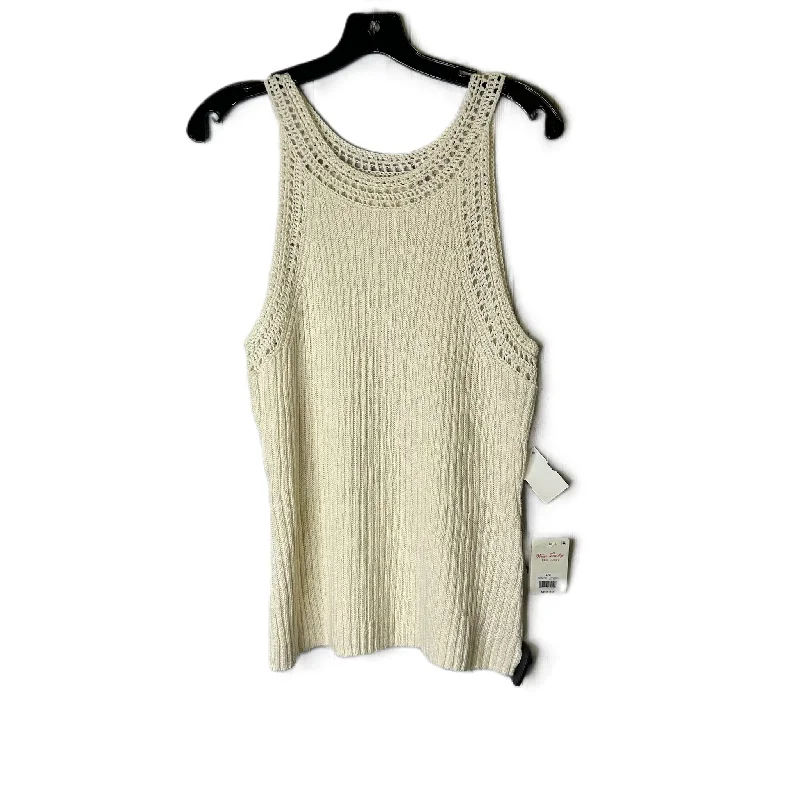 Top Sleeveless By Lucky Brand In Cream, Size: L