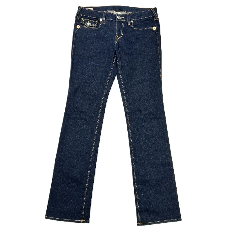 Jeans Boot Cut By True Religion In Blue Denim, Size: 10