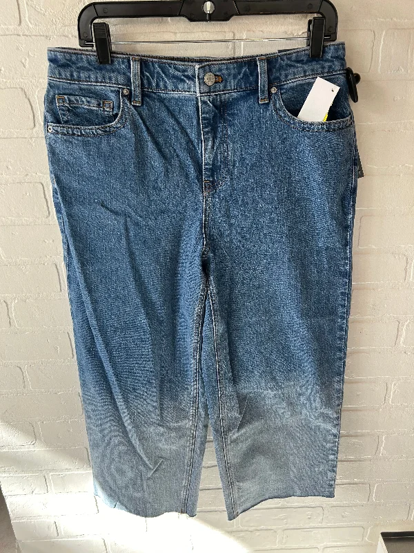 Jeans Cropped By Talbots In Blue Denim, Size: 10p