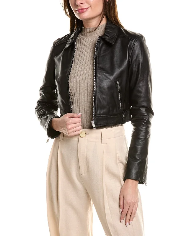 LAMARQUE Sacha Leather Moto Jacket