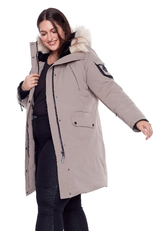 LAURENTIAN PLUS | WOMEN'S VEGAN DOWN (RECYCLED) LONG PARKA (PLUS SIZE)