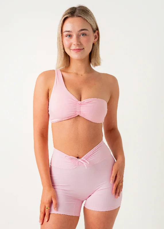 POISE ONE SHOULDER BRA - GUAVA