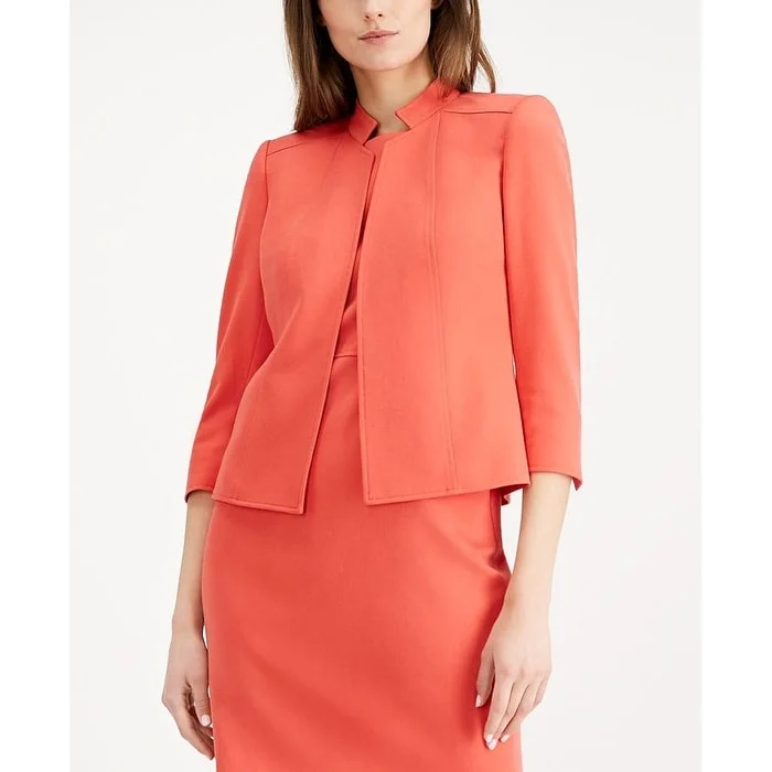 Anne Klein Women's Crop Jacket Orange