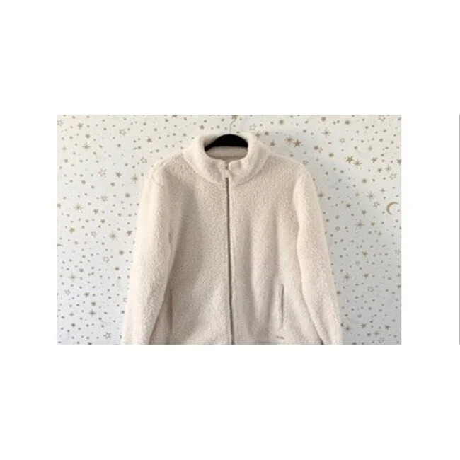 Calvin Klein Women's Zip Up Jacket Ivory Size Small