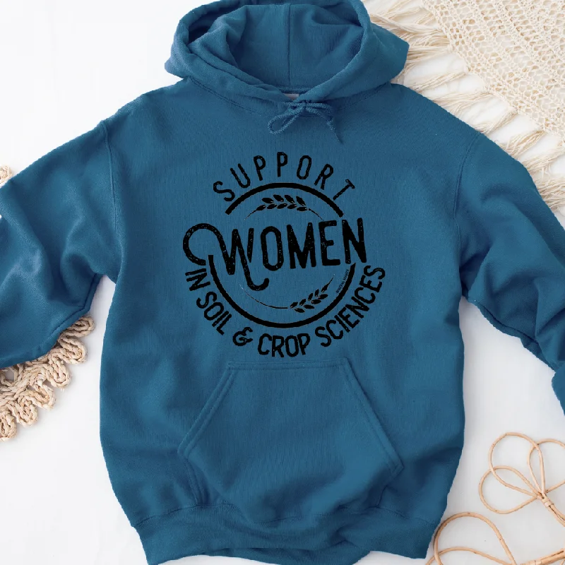 Support Women in Soil & Crop Sciences Hoodie (S-3XL) Unisex - Multiple Colors!