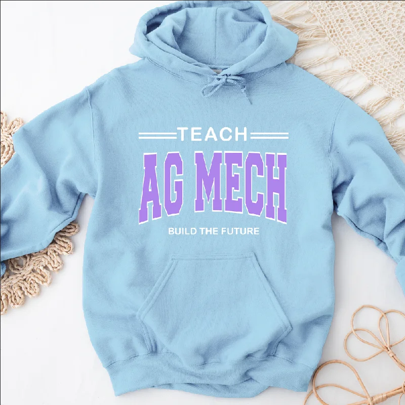 Teach Ag Mech Build the Future Purple Hoodie (S-3XL) Unisex - Multiple Colors!