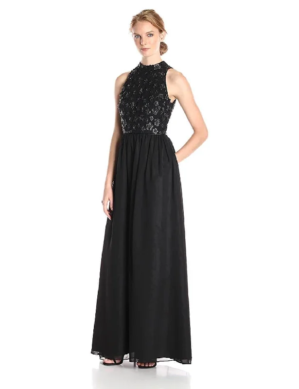 Adrianna Papell AP1E200026 Long Formal Halter Evening Gown