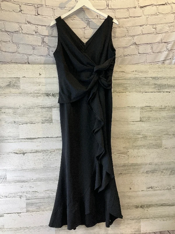 Dress Party Long By Clothes Mentor In Black, Size: L