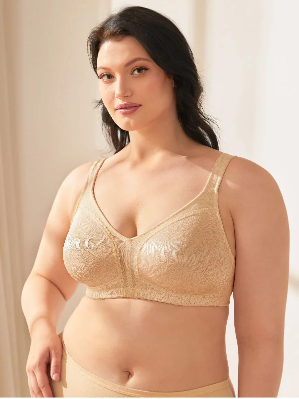 Minimizer Full Coverage Bra Non Padded Wire-free Dark Nude