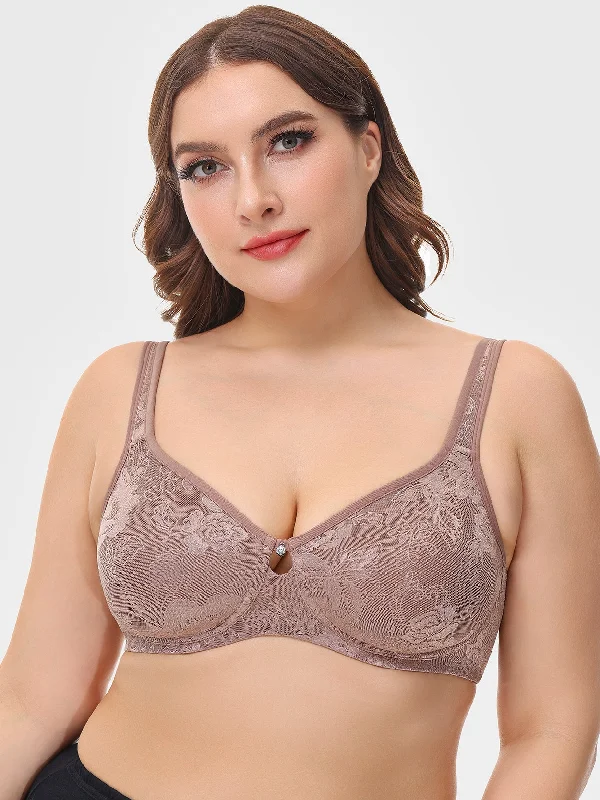 Plus Size Wireless Non Padded Everyday Bra Red