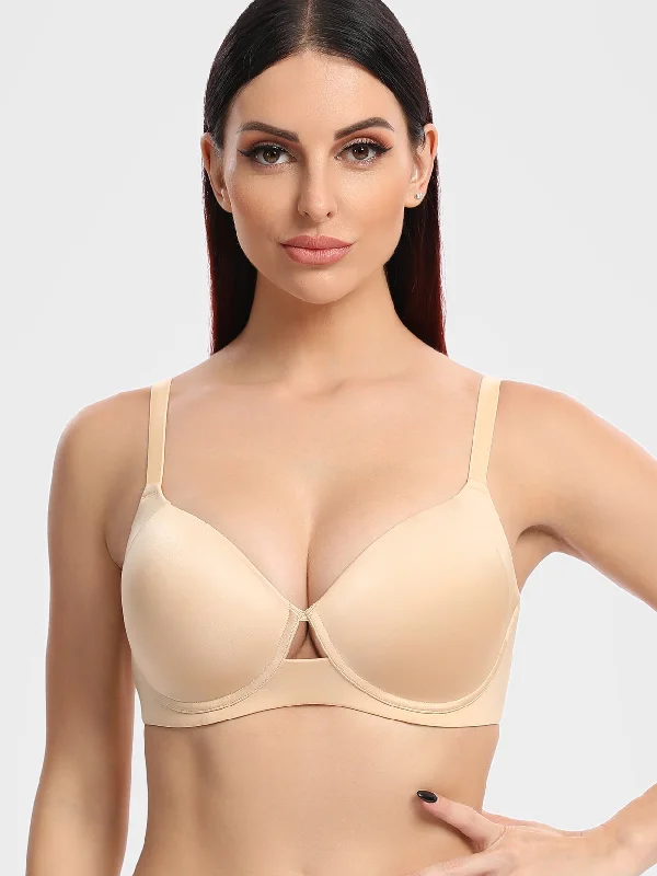 Wireless Minimizer Full Coverage Seamless Bra Nude